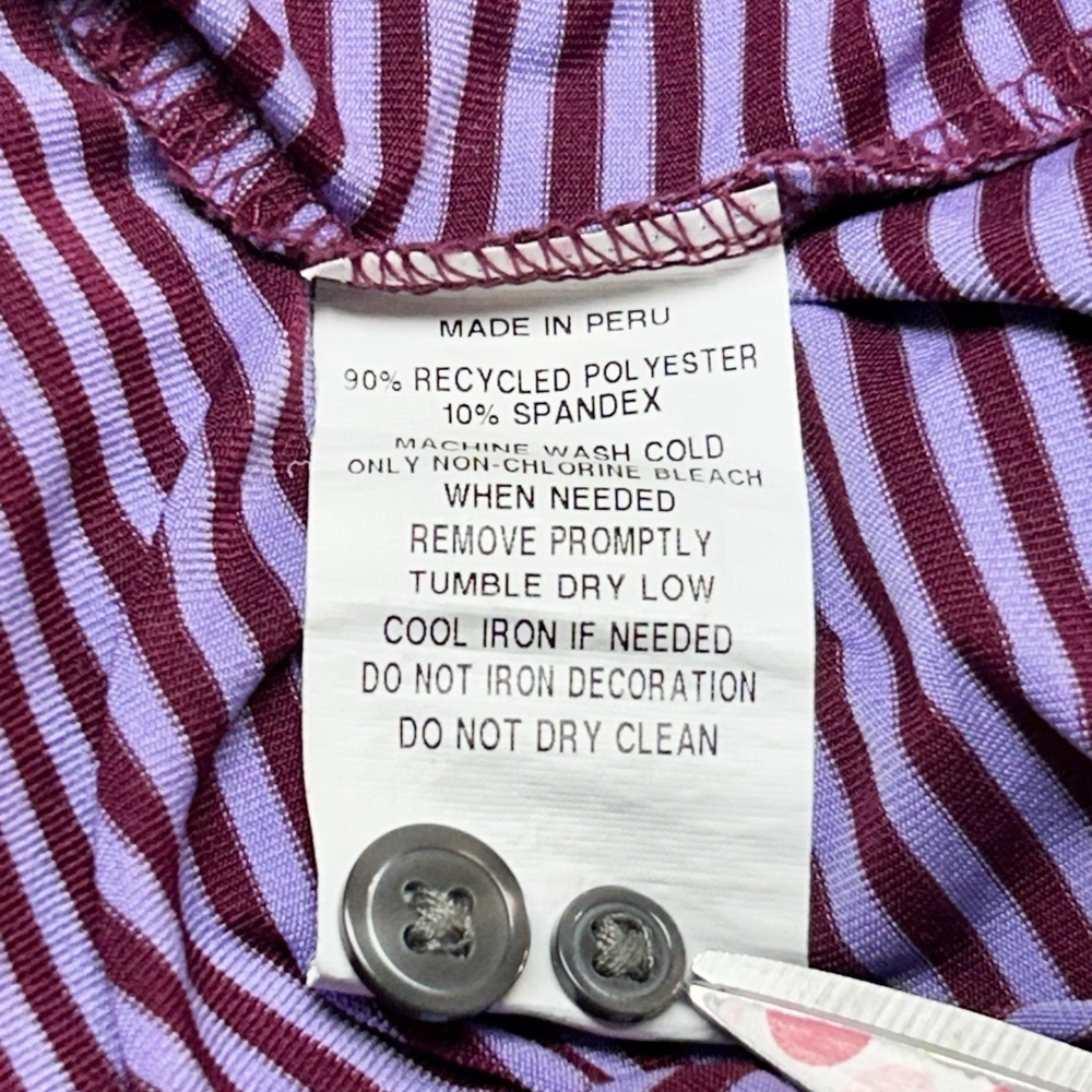 Greyson Purple Pink Striped Polo Size XXL Short Sleeve Golf Polo - Picture 5 of 8